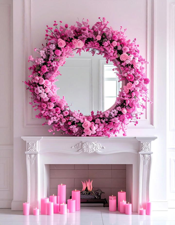 Pink Mirror Decor - 50 pink fall decor ideas