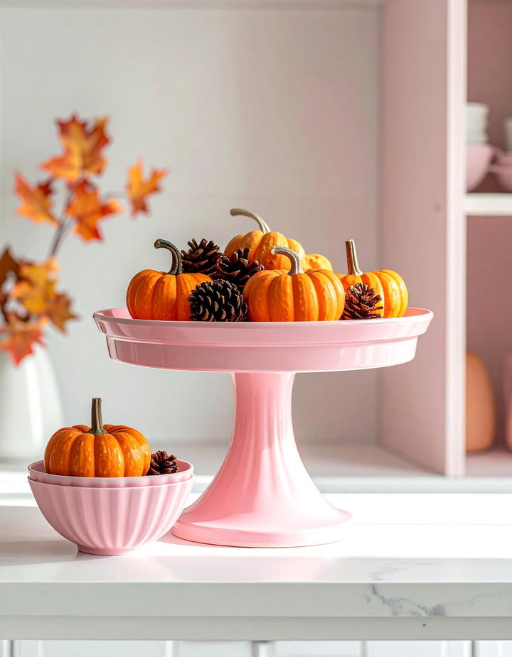 Pink Serving Pieces - 50 pink fall decor ideas