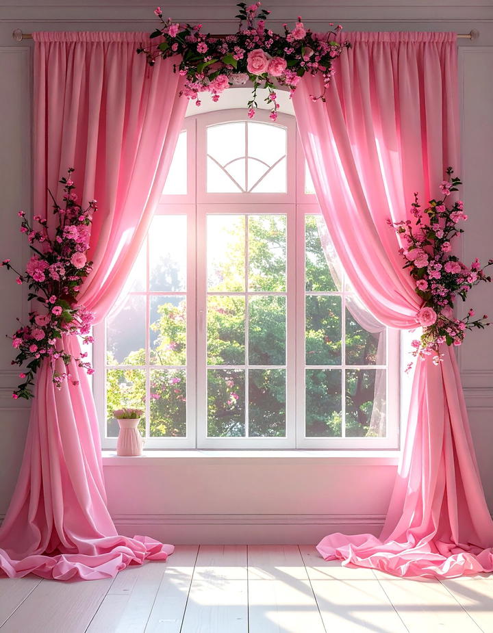Pink Window Treatments - 50 pink fall decor ideas