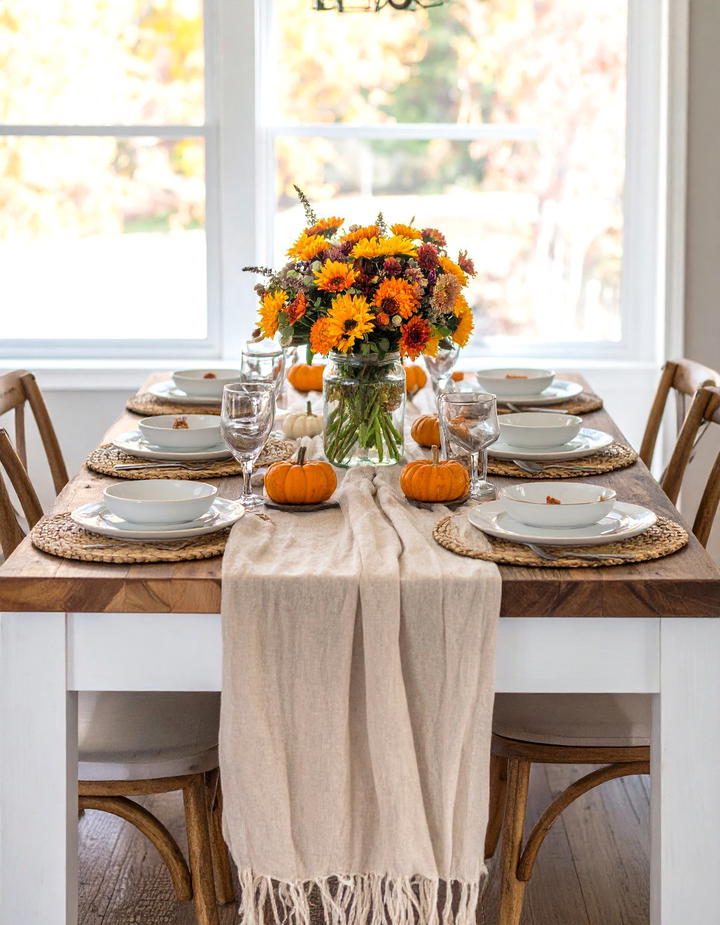Rustic Farmhouse Table Settings - 50 fall table decor ideas