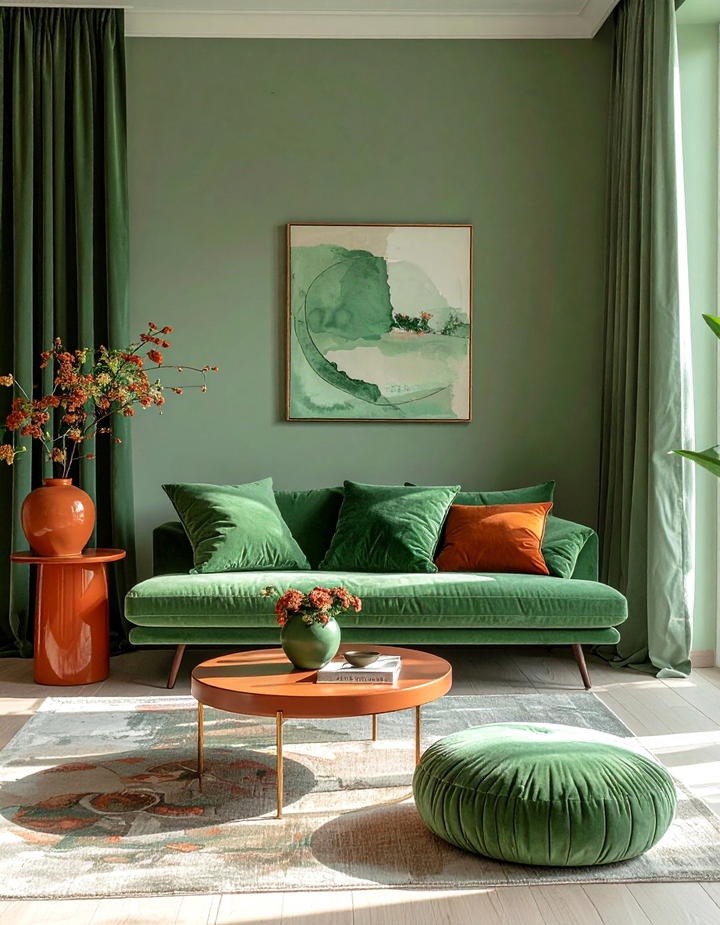 Sage Green Elements - 50 living room fall decor ideas