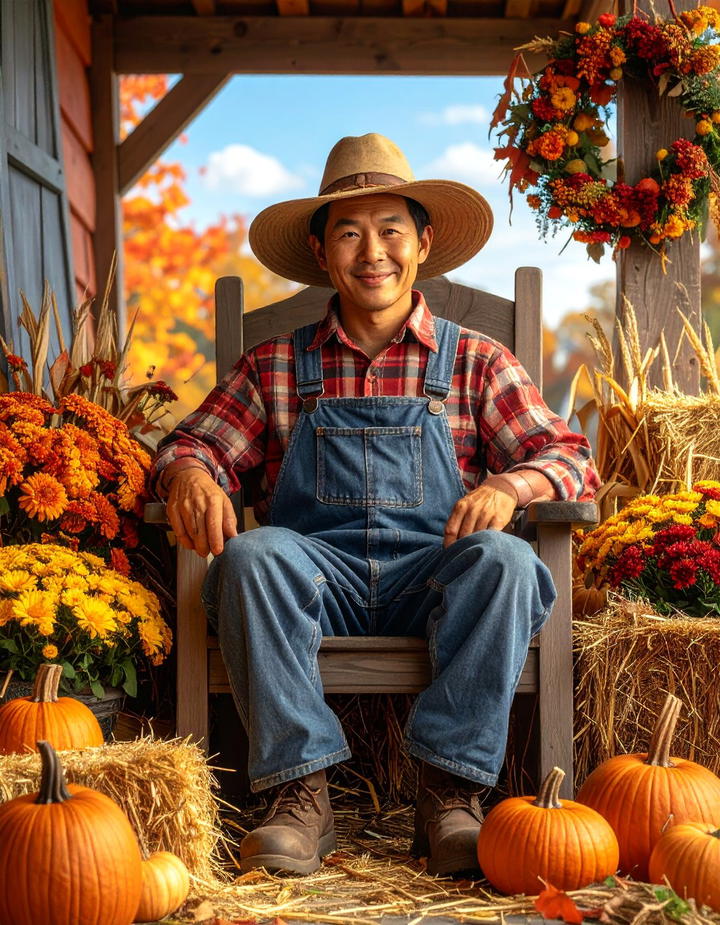 Scarecrow Welcome Scene Porch - 50 fall porch decor ideas