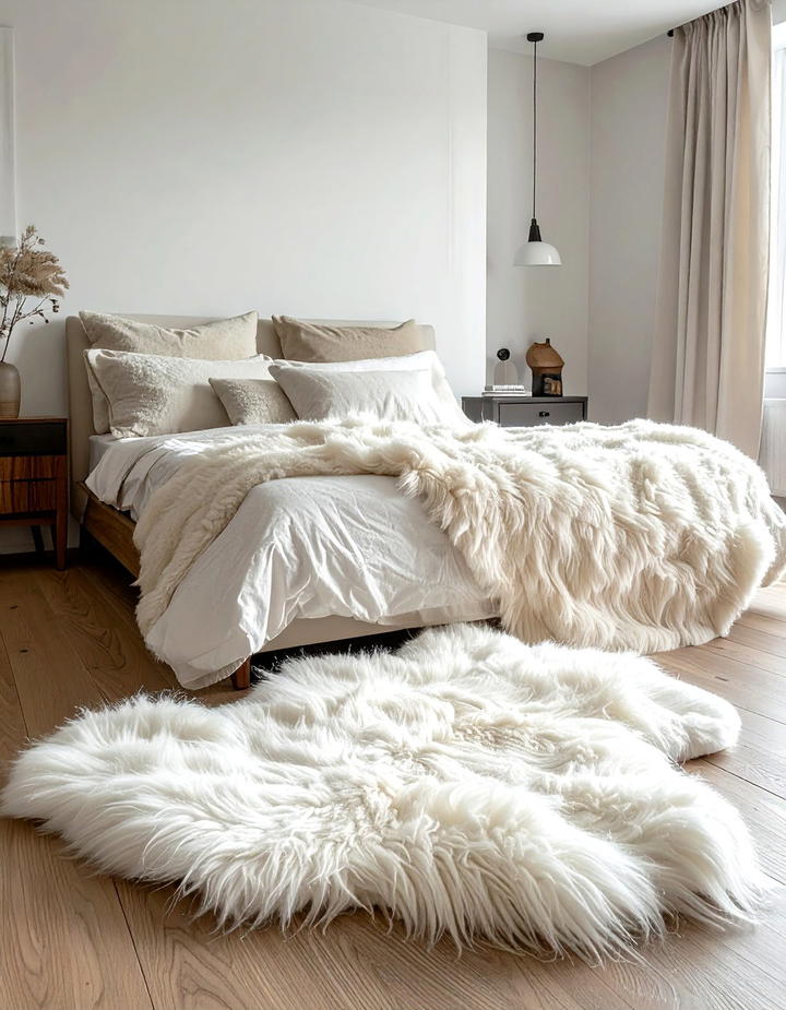 Sheepskin Rugs - 50 fall decor trends 2025