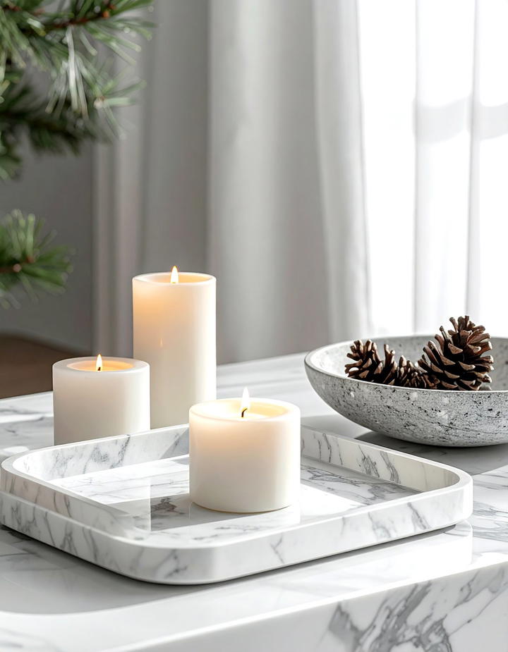 Stone and Marble Elements - 50 fall decor trends 2025