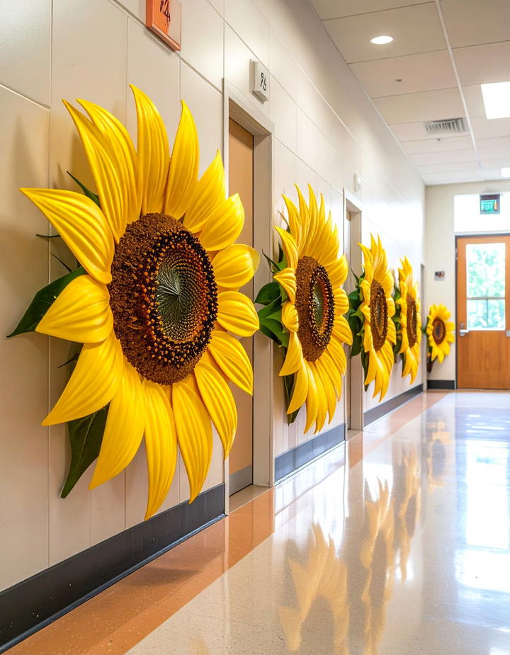 Sunflower Seed Counting - 50 fall door decor classroom ideas