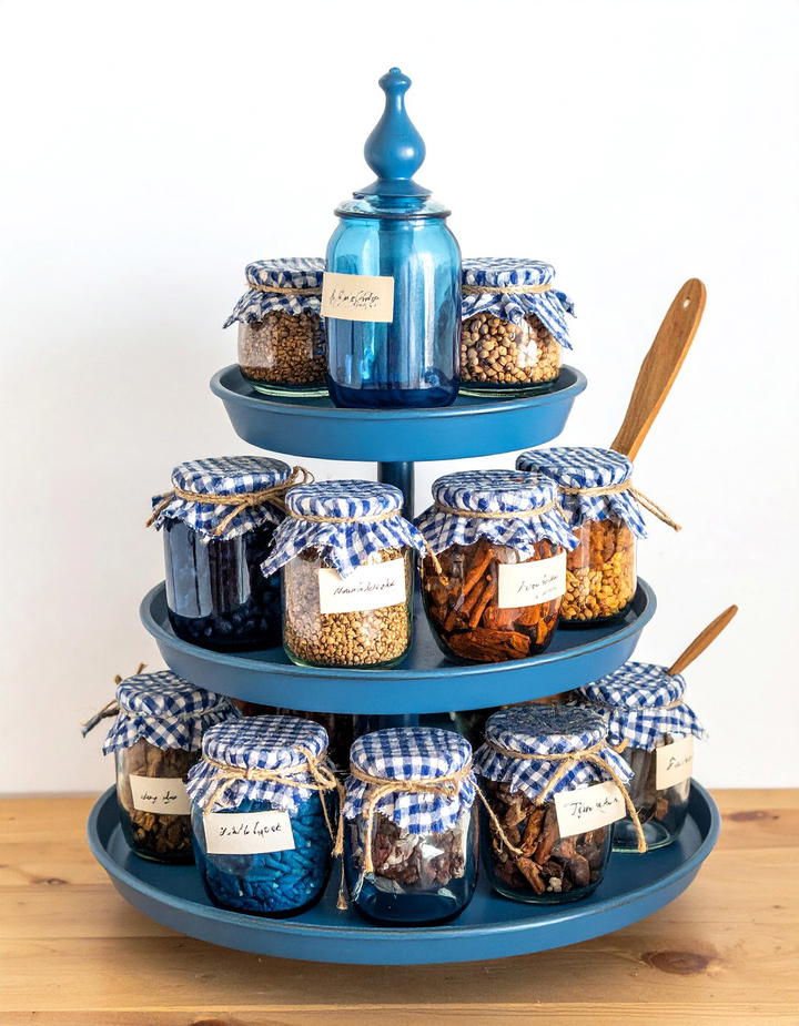 Vintage Canning Jar Collection - 50 fall tiered tray decor ideas