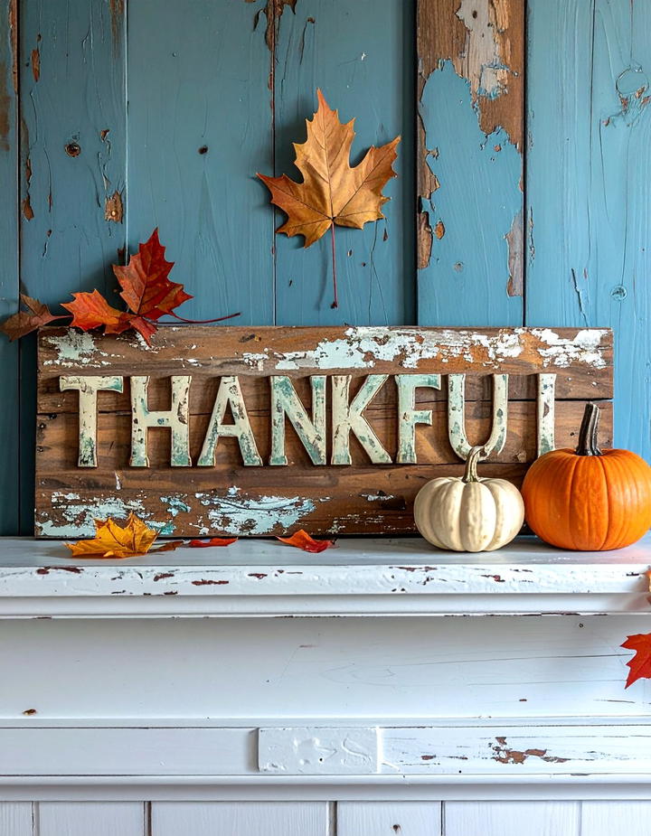 Wooden Fall Quote Signs - 50 wooden fall decor ideas