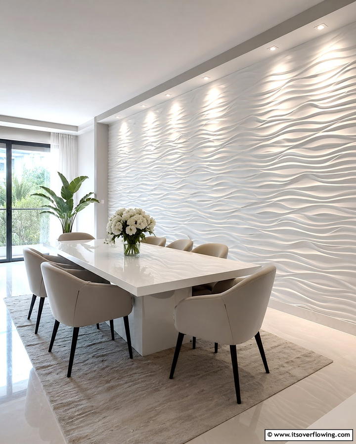 3D Wall Panels - 25 Dining Room Wall Paneling Ideas for Elegance