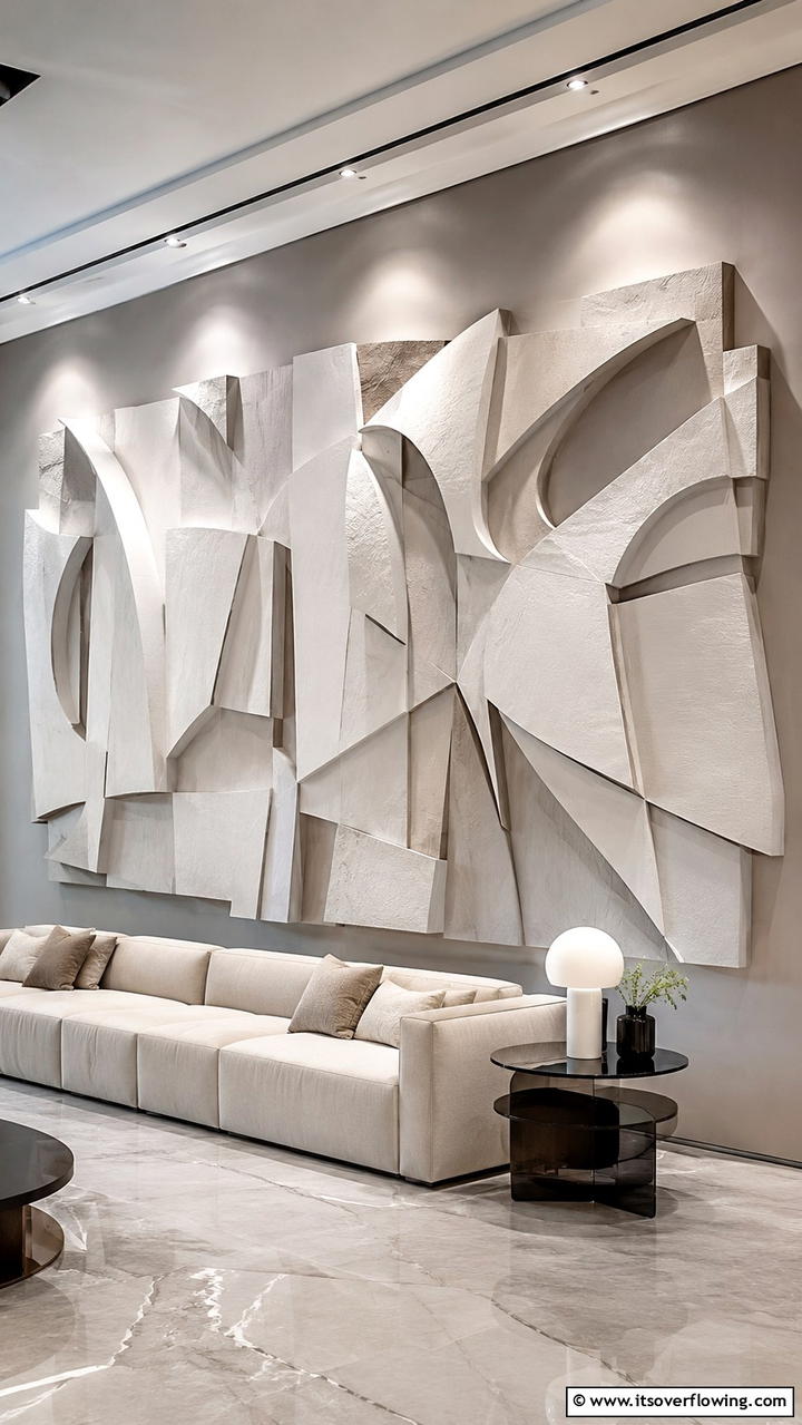 3D Wall Sculptures - 21 Stylish Wall Decor Ideas to Refresh Your Living Space