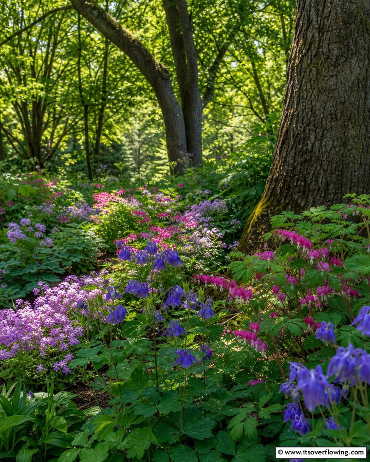 A Shaded Wildflower Garden - 25 Wildflower Garden Ideas for a Natural Look