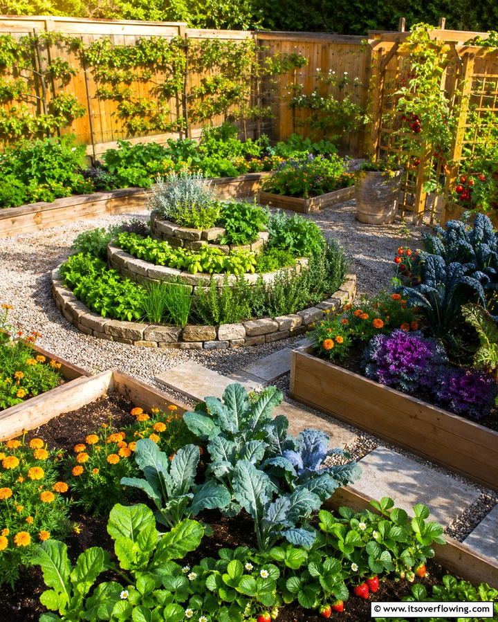 AI Optimized Edible Landscaping - 25 AI Landscape Design Ideas for the Modern Homeowner