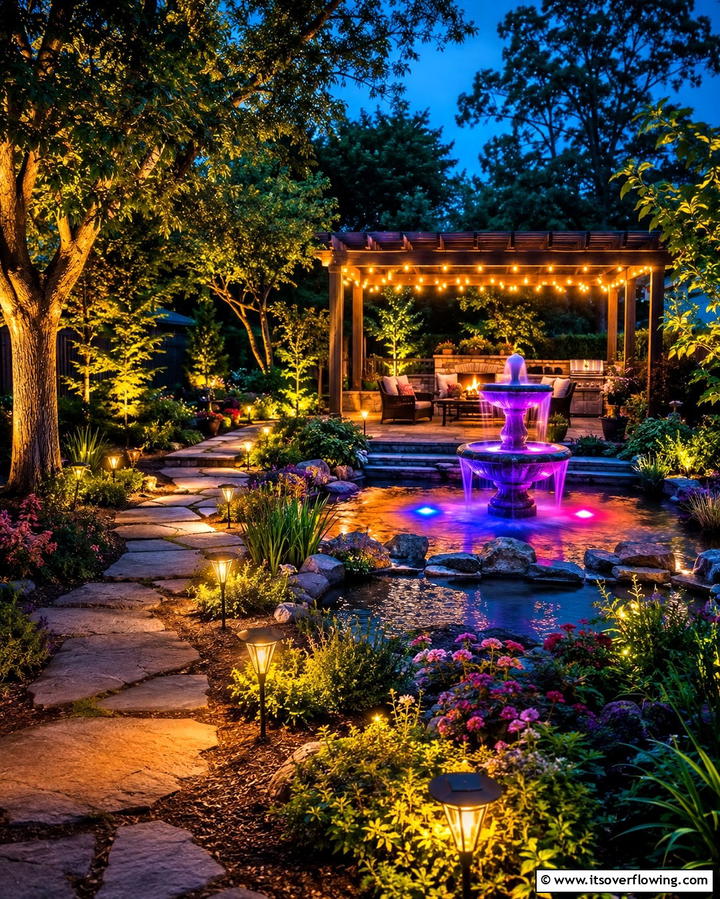 AI Powered Landscape Lighting for Ambiance - 25 AI Landscape Design Ideas for the Modern Homeowner