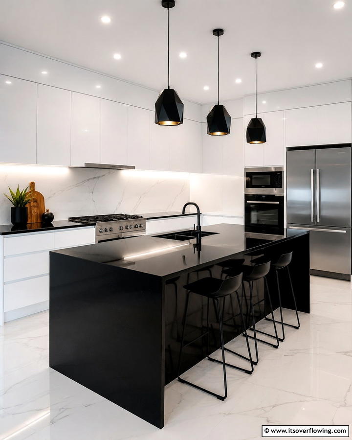 Absolute Black Granite Countertops - 25 Granite Kitchen Countertop Ideas for Elegant Kitchens