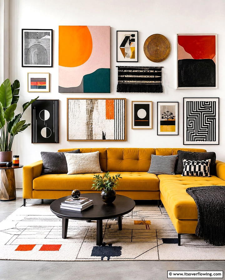 Abstract Art Collage - 20 Wall Collage Ideas to Showcase Your Memories