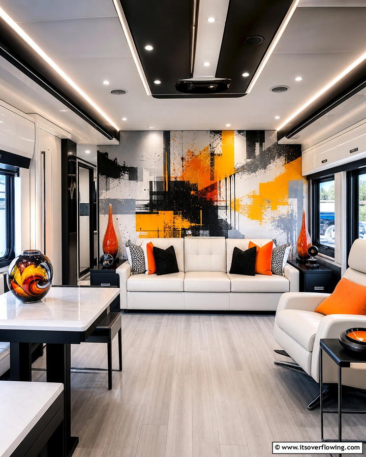 Abstract Art Prints - 25 RV Wallpaper Ideas for a Stylish and Comfortable Space