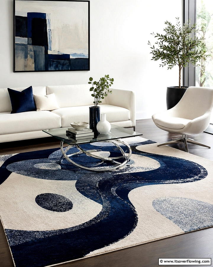 Abstract Pattern Rugs for a Modern Aesthetic - 30 Dining Room Rug Ideas to Anchor Your Table Setting