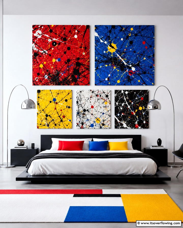Abstract Wall Art - 30 1980s Bedroom Decor Ideas for a Retro-Inspired Space