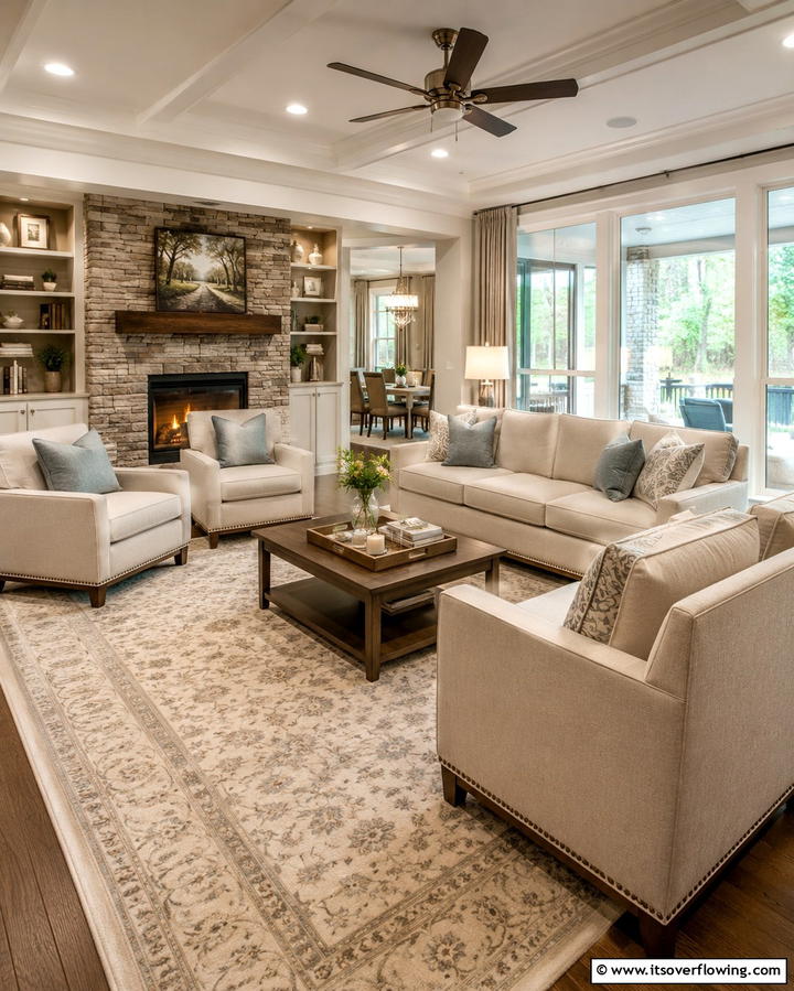 Accent Chairs - 25 Transitional Interior Design Ideas for Your Home