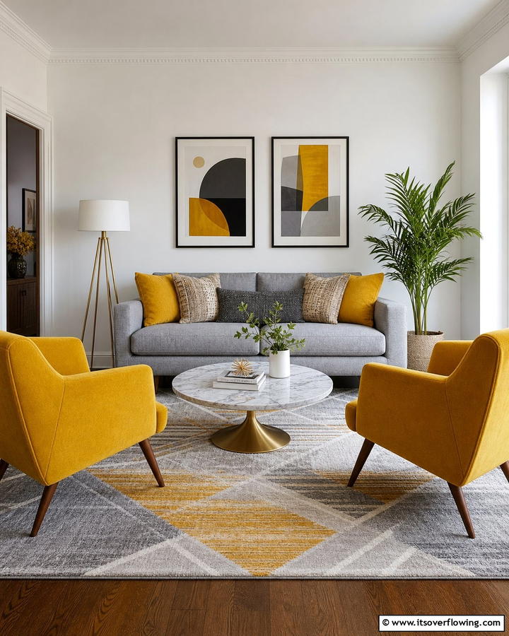 Accent Chairs in Bold Colors - 20 Parlor Room Ideas to Revitalize Your Living Space