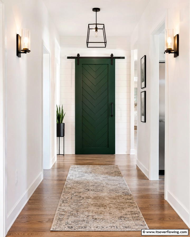 Accent Feature Barn Door - 30 Stylish Barn Door Ideas for Modern Home Organization