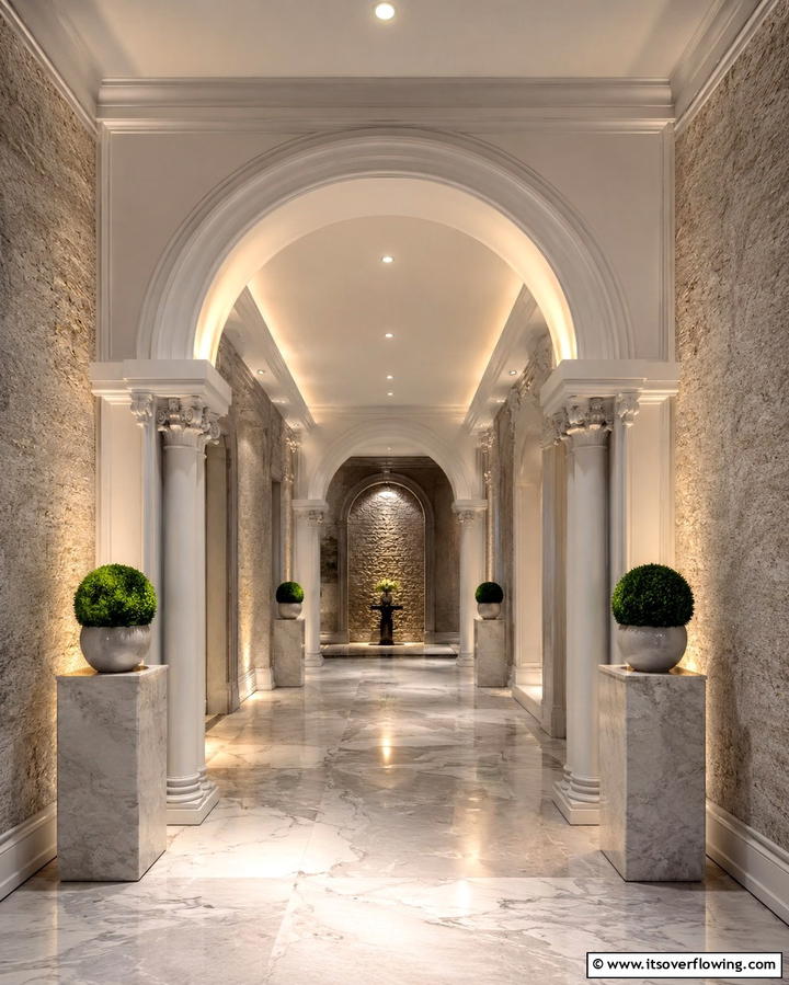 Accent Lighting for Architectural Details - 25 Hallway Lighting Ideas to Brighten Your Space