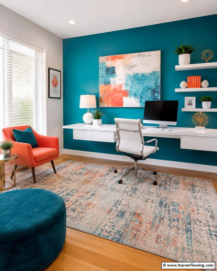 Accent Rug for Comfort and Style - 30 Home Office Ideas Designed Specifically for Her