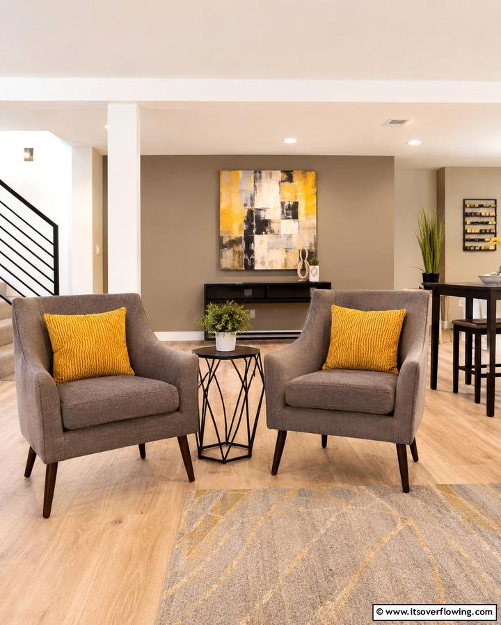 Accent Side Tables for Basements - 30 Functional Basement Furniture Ideas for Multi-Use Spaces