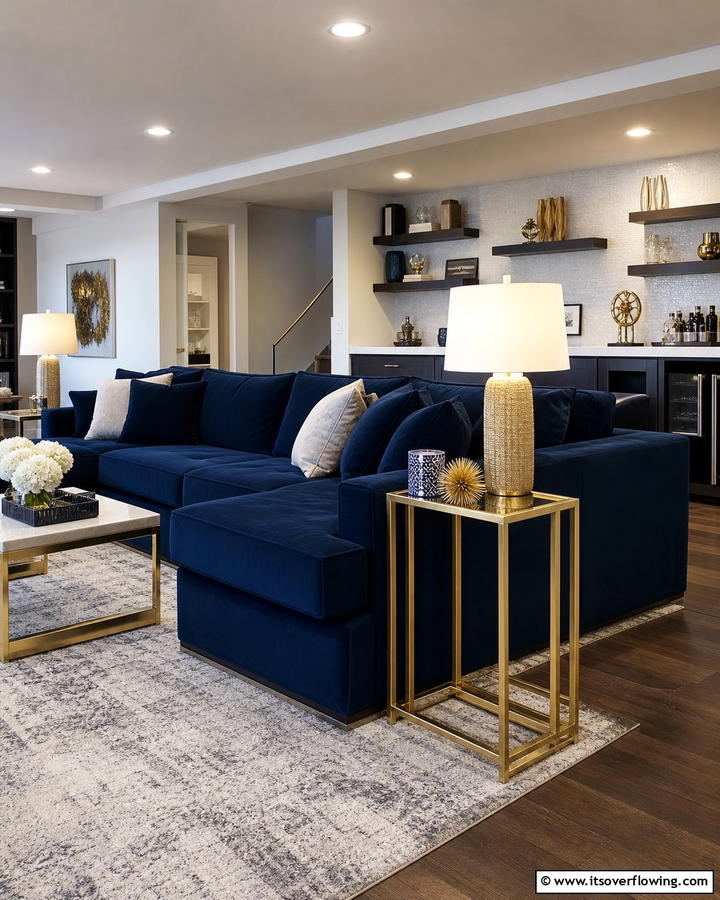 Accent Side Tables for Basements - 30 Basement Furniture Ideas for Functional Living Spaces