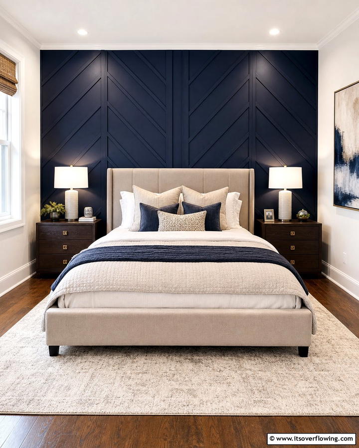 Accent Wall Behind the Bed - 25 Bedroom Layout Ideas for Optimal Space Use