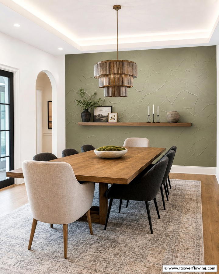 Accent Wall Creations - 30 Transitional Dining Room Ideas Blending Modern and Classic