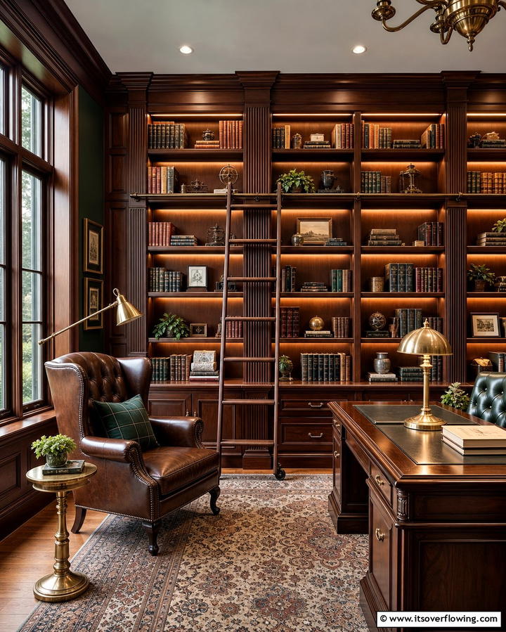 Accent Wall with Built In Shelves - 25 Wood Trim Accent Wall Ideas for a Warm Touch