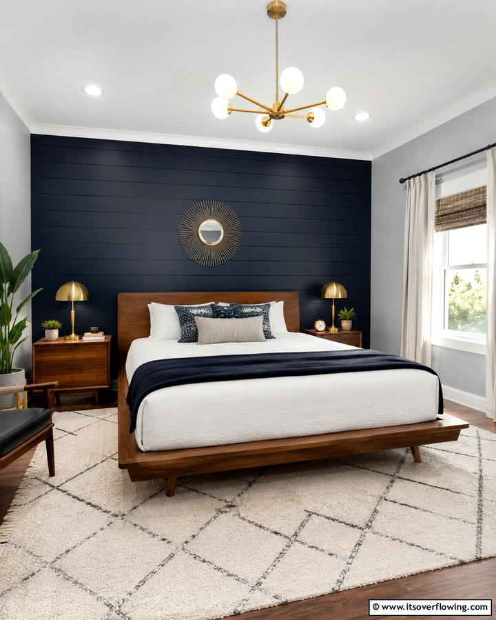 Accent Wall with Shiplap - 25 Shiplap Bedroom Ideas for a Cozy and Chic Retreat