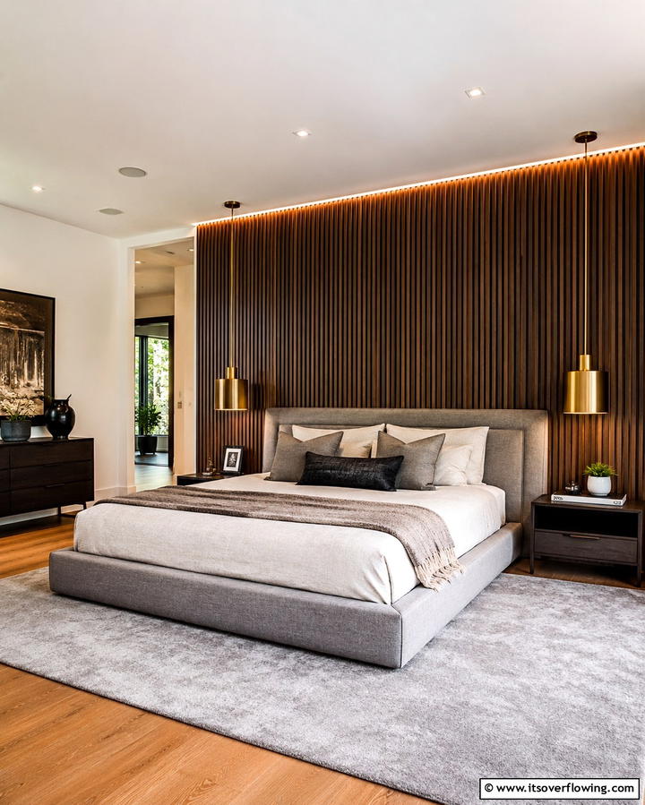 Accent Walls - 25 Luxury Modern Bedroom Ideas for Ultimate Comfort