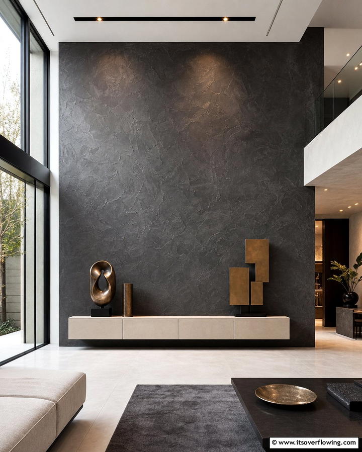 Accent Walls for Contrast - 25 Large Living Room Ideas for Spacious Comfort