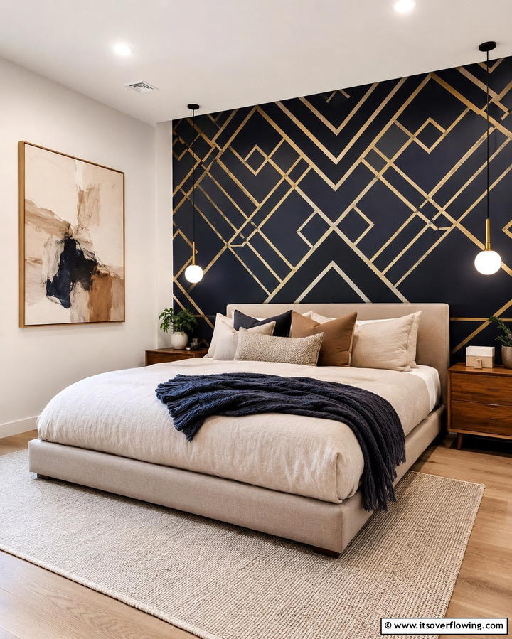 Accent Walls with Bold Patterns - 25 Dreamy Bedroom Design Ideas for a Cozy Retreat