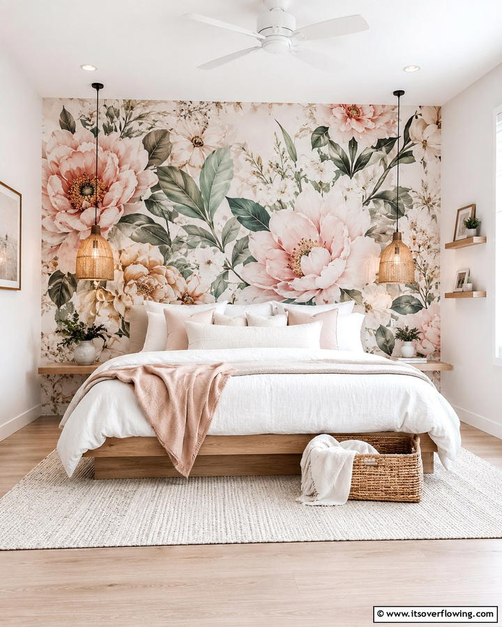 Accent Walls with Bold Wallpaper - 25 Dreamy Bedroom Design Ideas for a Cozy Retreat