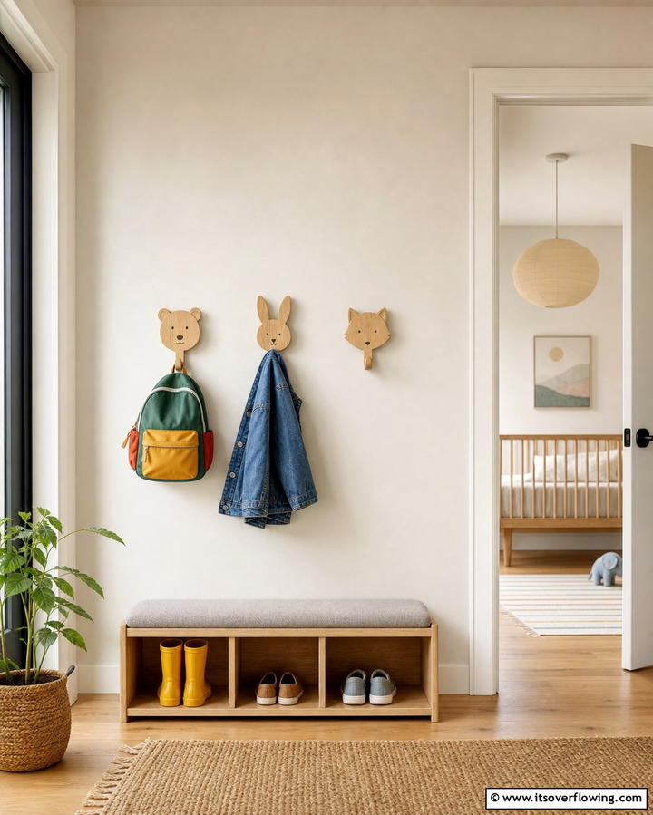 Accessible Clothing Storage - 25 Montessori Nursery Ideas for a Child-Friendly Space