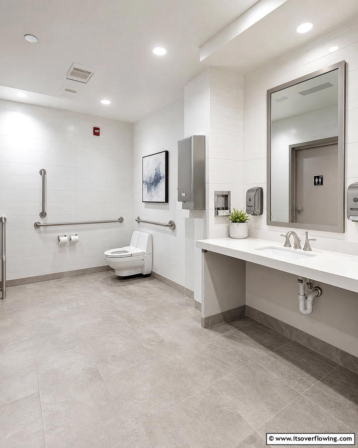 Accessible Design for Inclusivity - 20 Office Bathroom Ideas for a Functional and Stylish Space