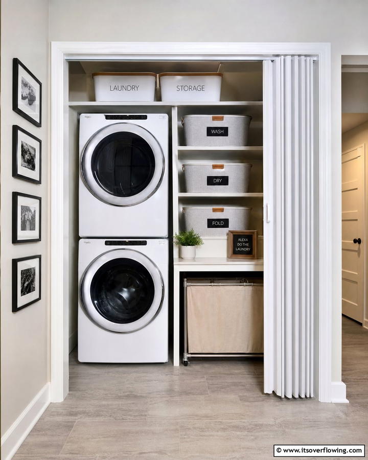 Accordion Doors for Tight Spaces - 20 Laundry Room Door Ideas for a Stylish and Functional Space