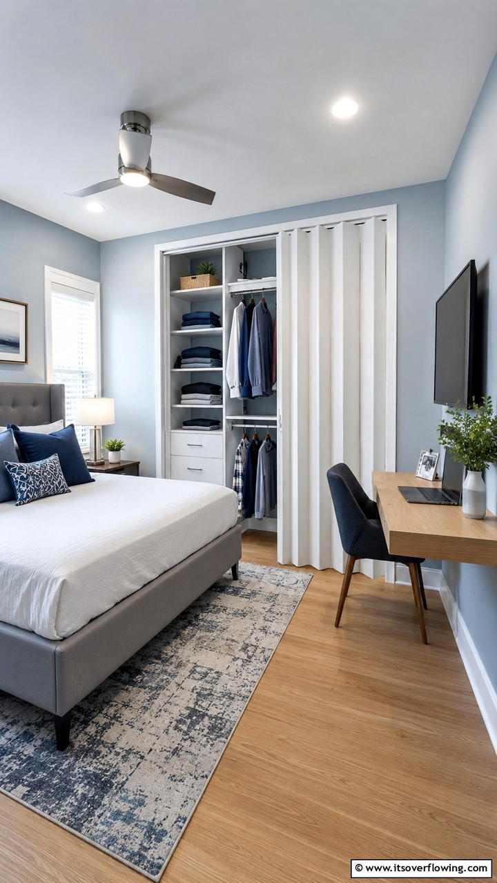 Accordion Folding Door - 30 Closet Door Ideas to Enhance Style and Functionality