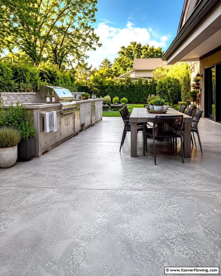 Acid Etched Concrete Floors - 20 Types of Concrete Floor Finishes for Durability