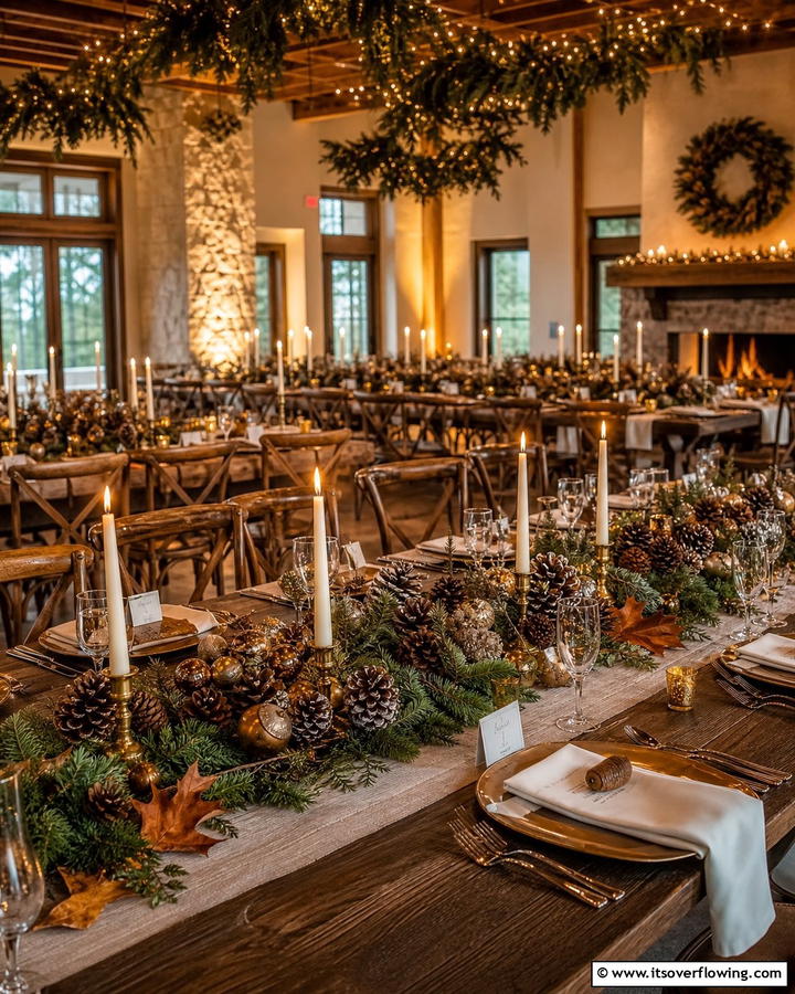 Acorn and Pine Cone Accents - 21 Fall Wedding Décor Ideas for a Seasonal Celebration
