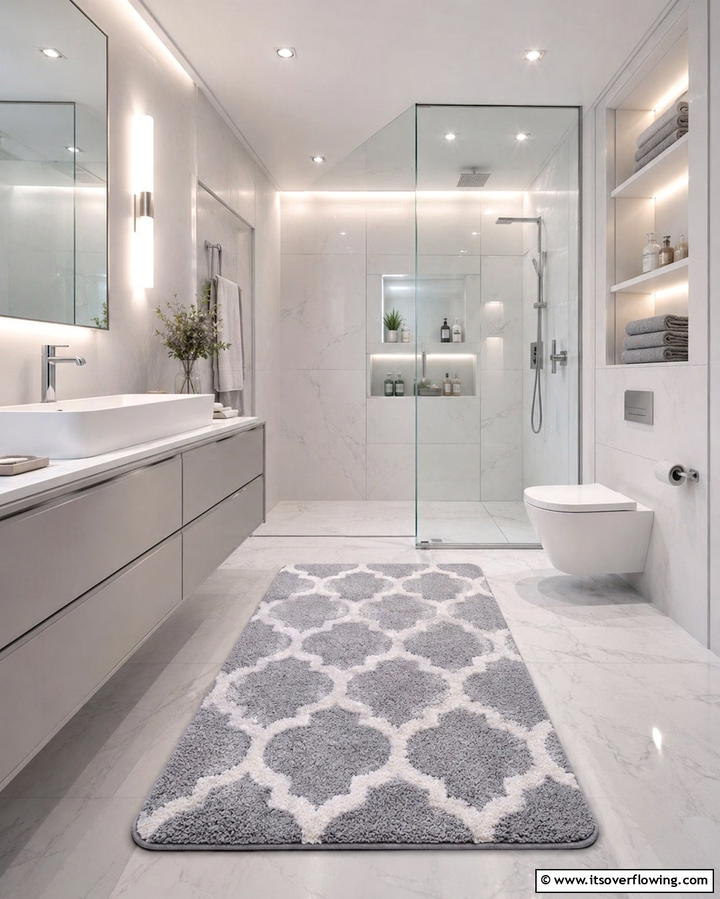 Acoustic Enhancing Soundproof Rug - 30 Bathroom Rug Ideas for Softness and Style Underfoot