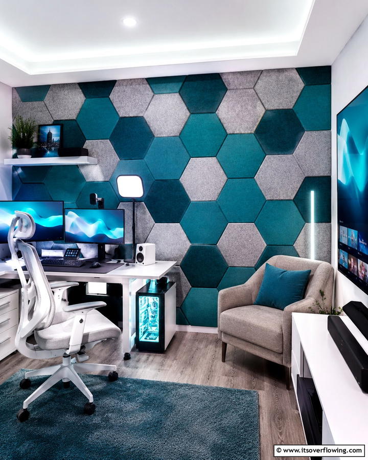 Acoustic Felt Panels - 25 Wall Paneling Ideas to Elevate Your Home Decor