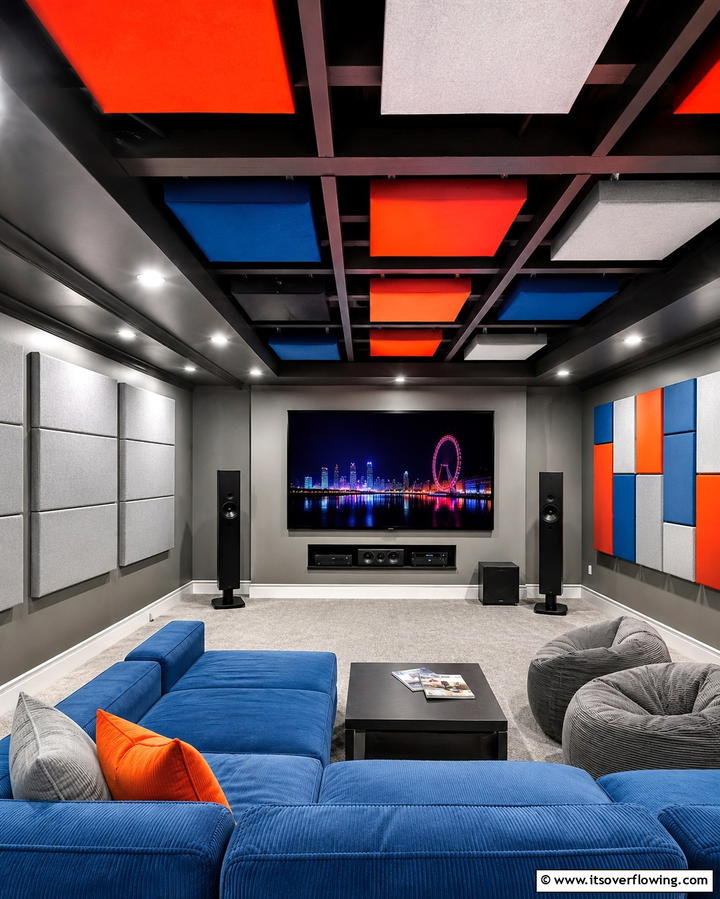 Acoustic Panels for Noise Reduction - 25 Exposed Basement Ceiling Ideas for an Industrial Chic Look
