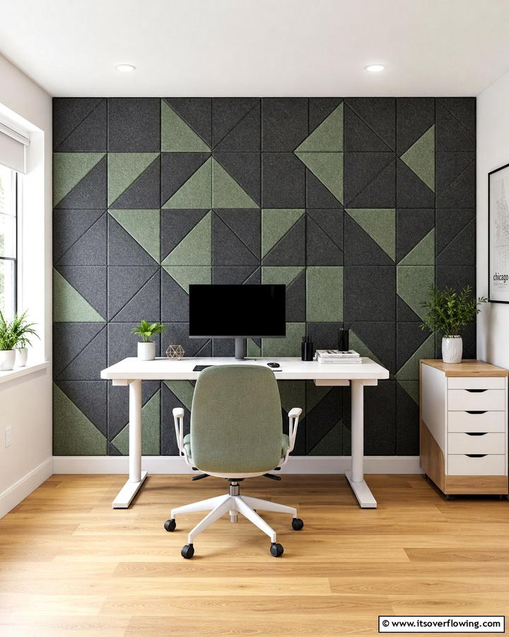Acoustic Panels for Noise Reduction - 21 Modern Home Office Ideas for Productivity & Style