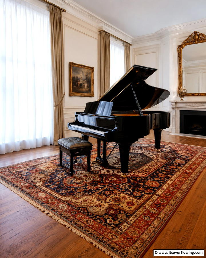 Acoustic Rugs for Enhanced Sound Quality - 25 Music Room Ideas to Create the Perfect Sound Space