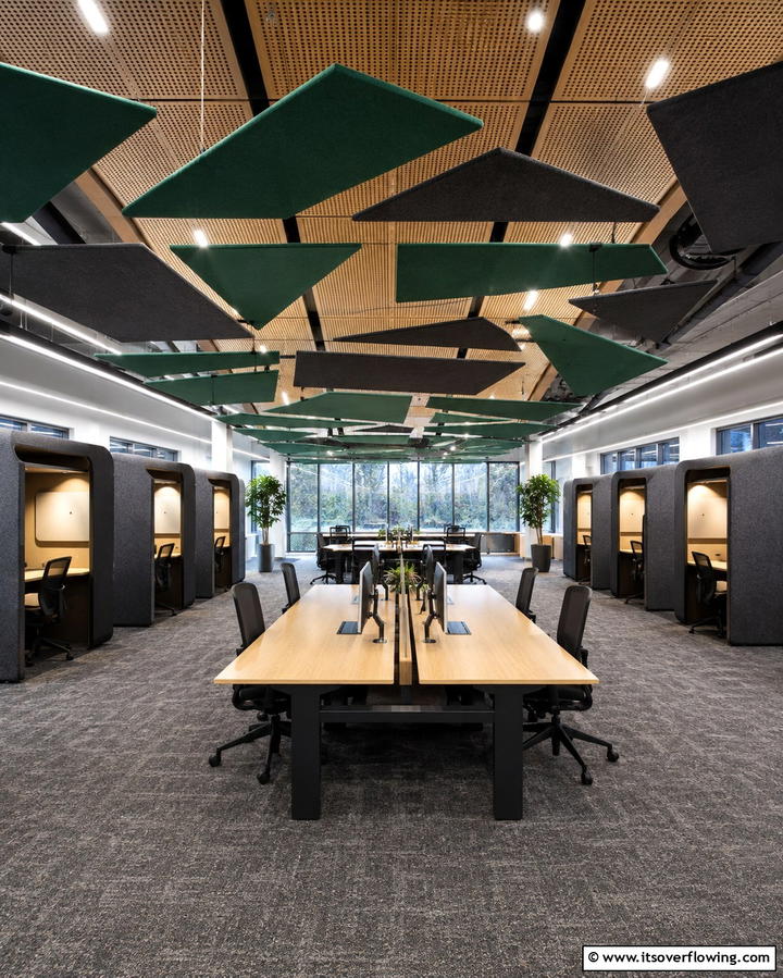 Acoustic Solutions for Noise Control - 25 Office Interior Design Ideas for a Productive and Stylish Workspace