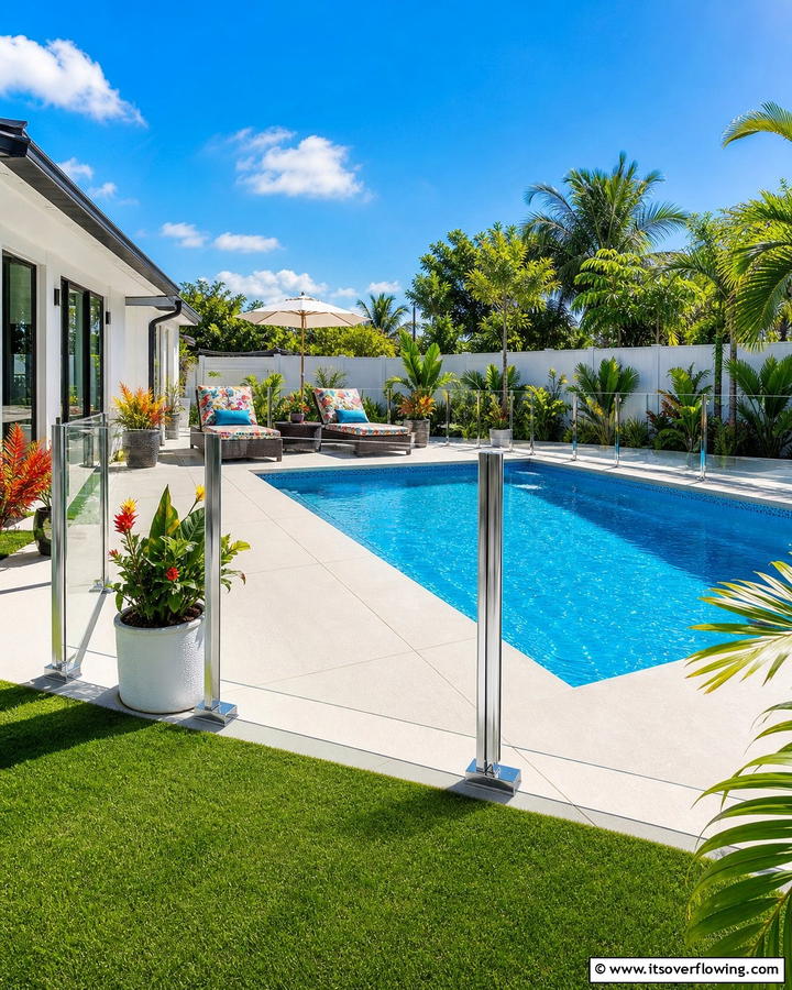 Acrylic Pool Fence - 20 Stylish Pool Fence Ideas for Safety and Aesthetics