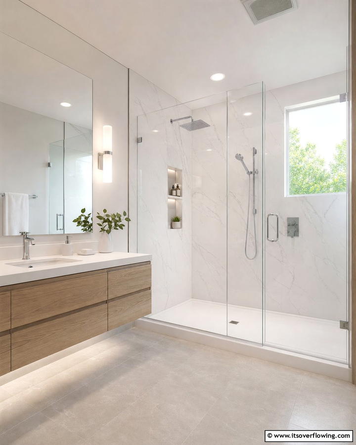 Acrylic Shower Walls - 25 Shower Wall Ideas to Elevate Your Bathroom Design